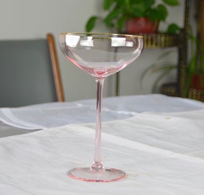 Kalite Pink Crystal Cocktail Glasses Fabrika