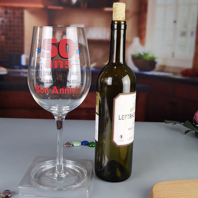 Kalite Clear 1 Litre Giant Wine Glass With Anniversary Decor Fabrika