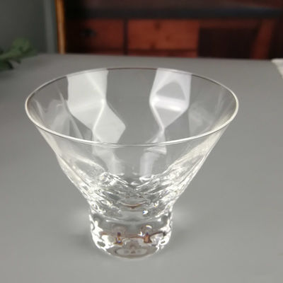 Kalite Lead Free Crystal Cocktail Glasses With Optical Diamonds Design Fabrika