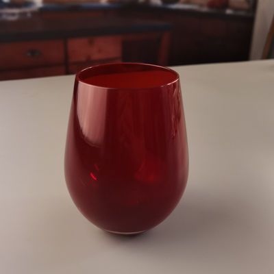 Kalite Lead Free Stemless Crystal Wine Glass Handblown 550ml Fabrika