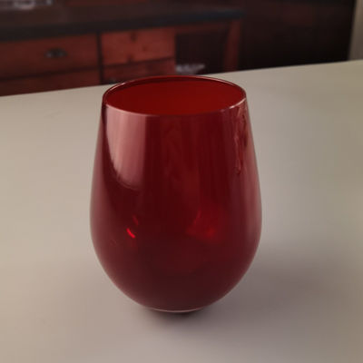 Kalite Lead Free Stemless Crystal Wine Glass Handblown 550ml Fabrika
